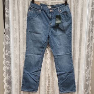 L.L. Bean Women's Straight Leg Jeans - Medium Blue Denim